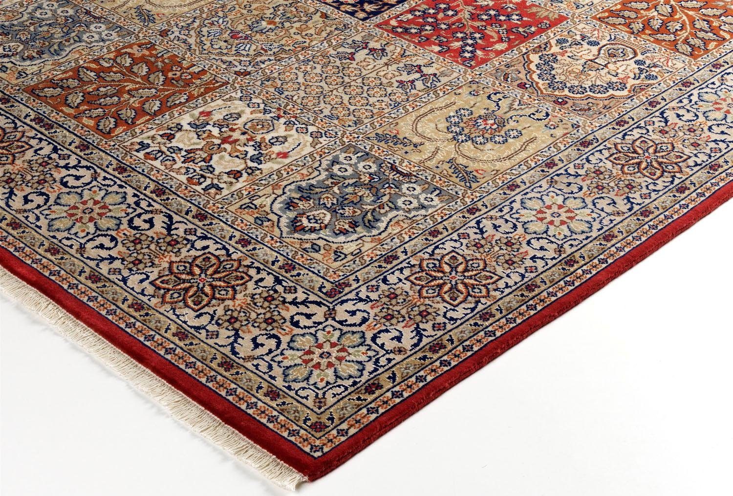 OCI DIE TEPPICHMARKE Läufer Amravati, rechteckig, Höhe: 4 mm, handgeknüpft, mit Fransen