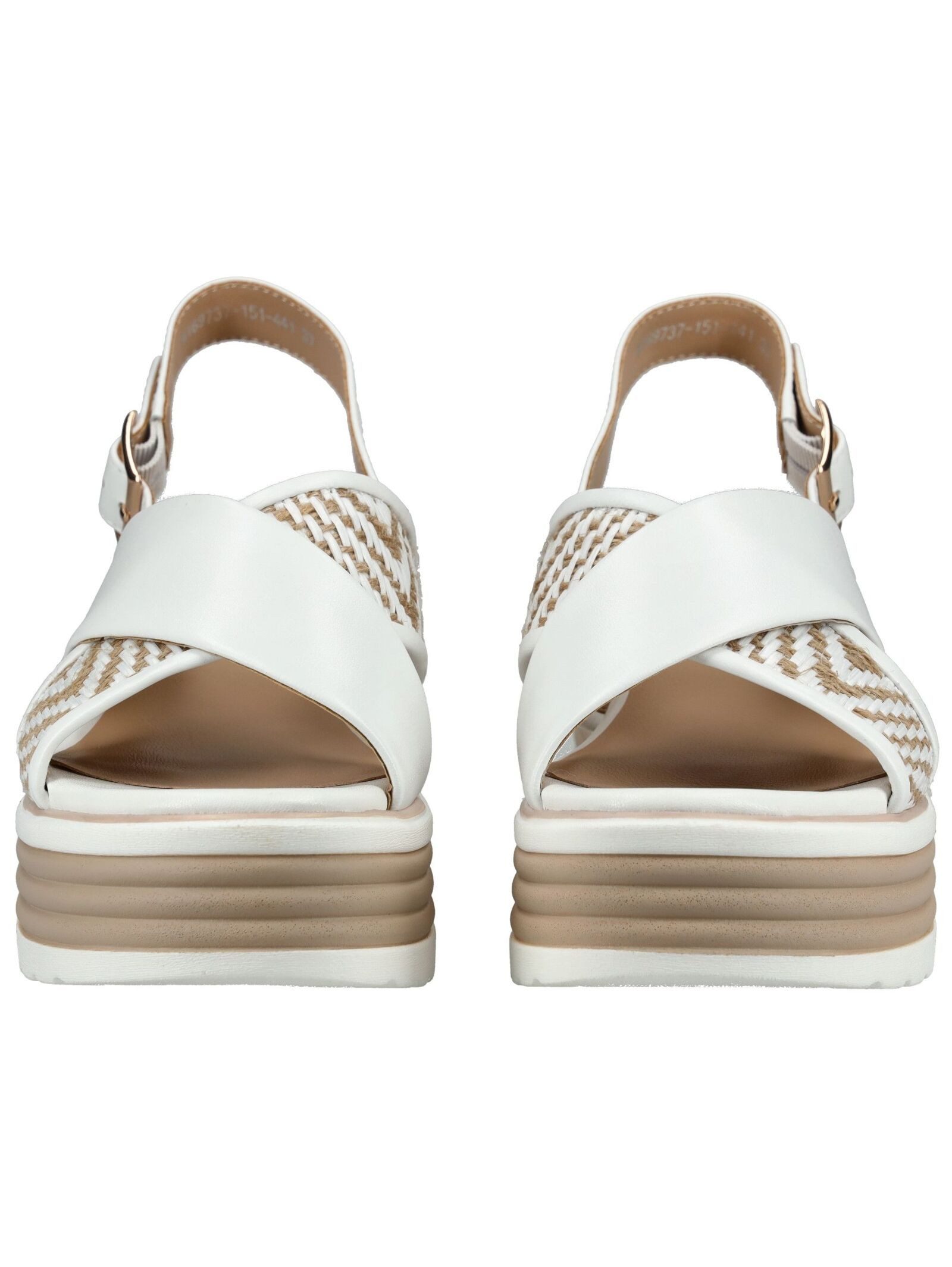 Regarde Le Ciel Regarde Le Ciel Sandalen Leder/Textil Keilsandalette