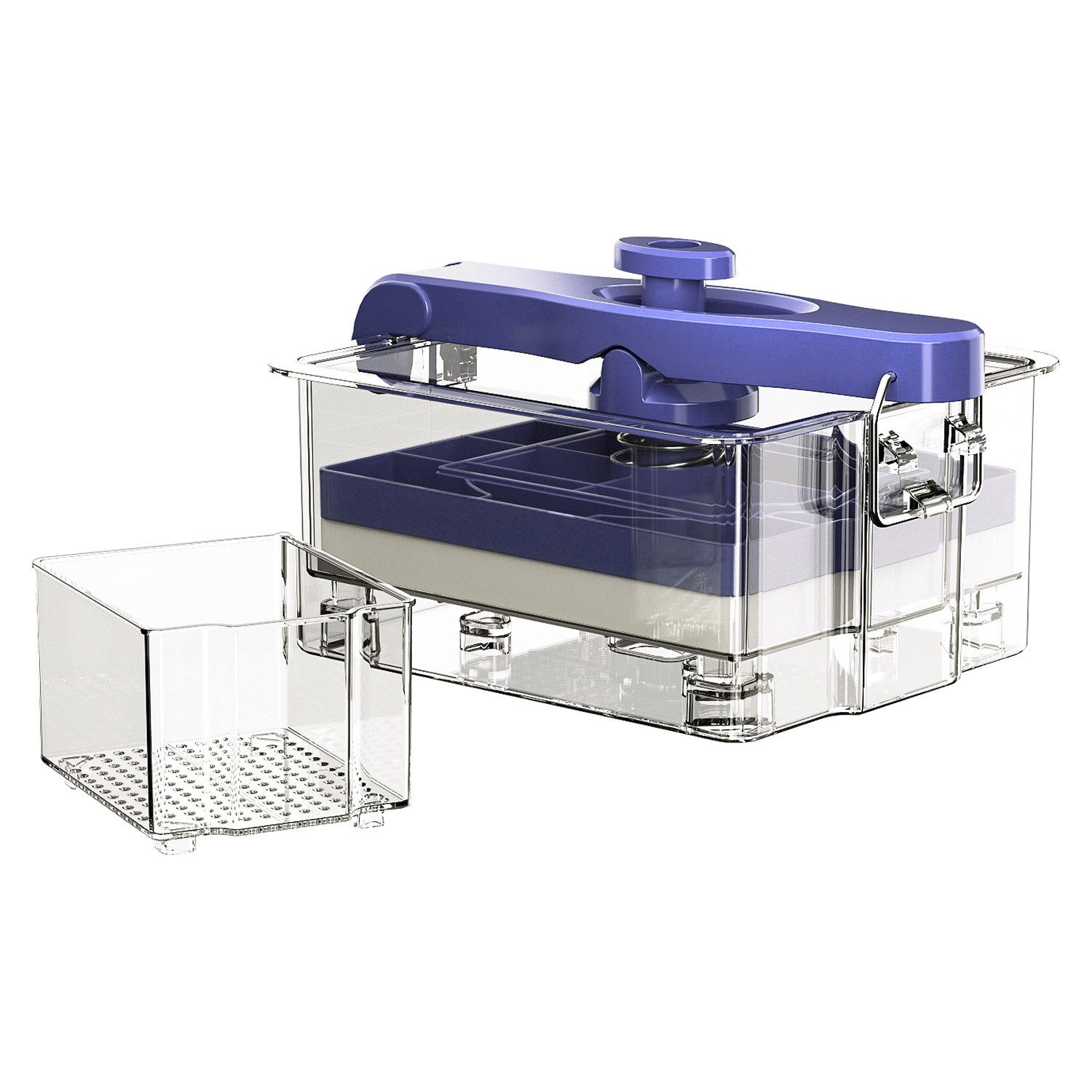 Refttenw Küchenorganizer-Set Tofupresse, DIY Tofu Presse mit Federdruck, (Set), Wird verwendet, um festeren, schmackhafteren Tofu herzustellen