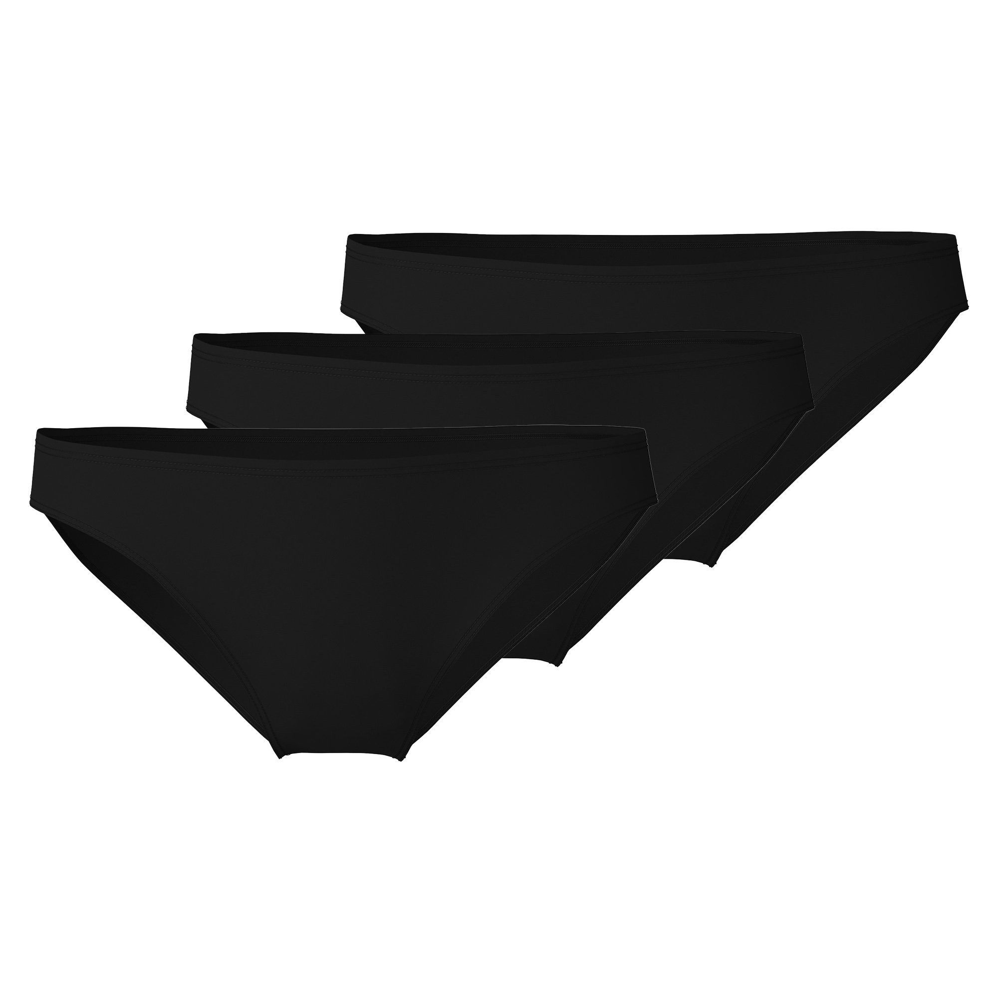 Slip Damen Slip 3er Pack Baumwolle