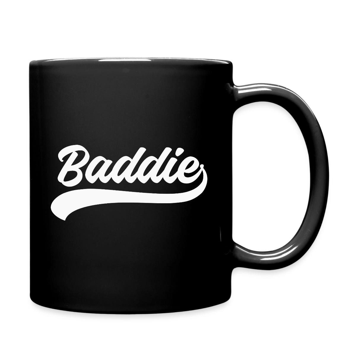 Spreadshirt Tasse Baddie Statement Trash TV Meme Tasse Einfarbig, Keramik