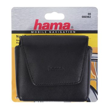 Hama Navigationstasche Navi-Tasche GPS Case Hülle Etui Cover Bag Leder, für 3,5" Navigation Schutz vor Kratzern Schmutz und Feuchtigkeit