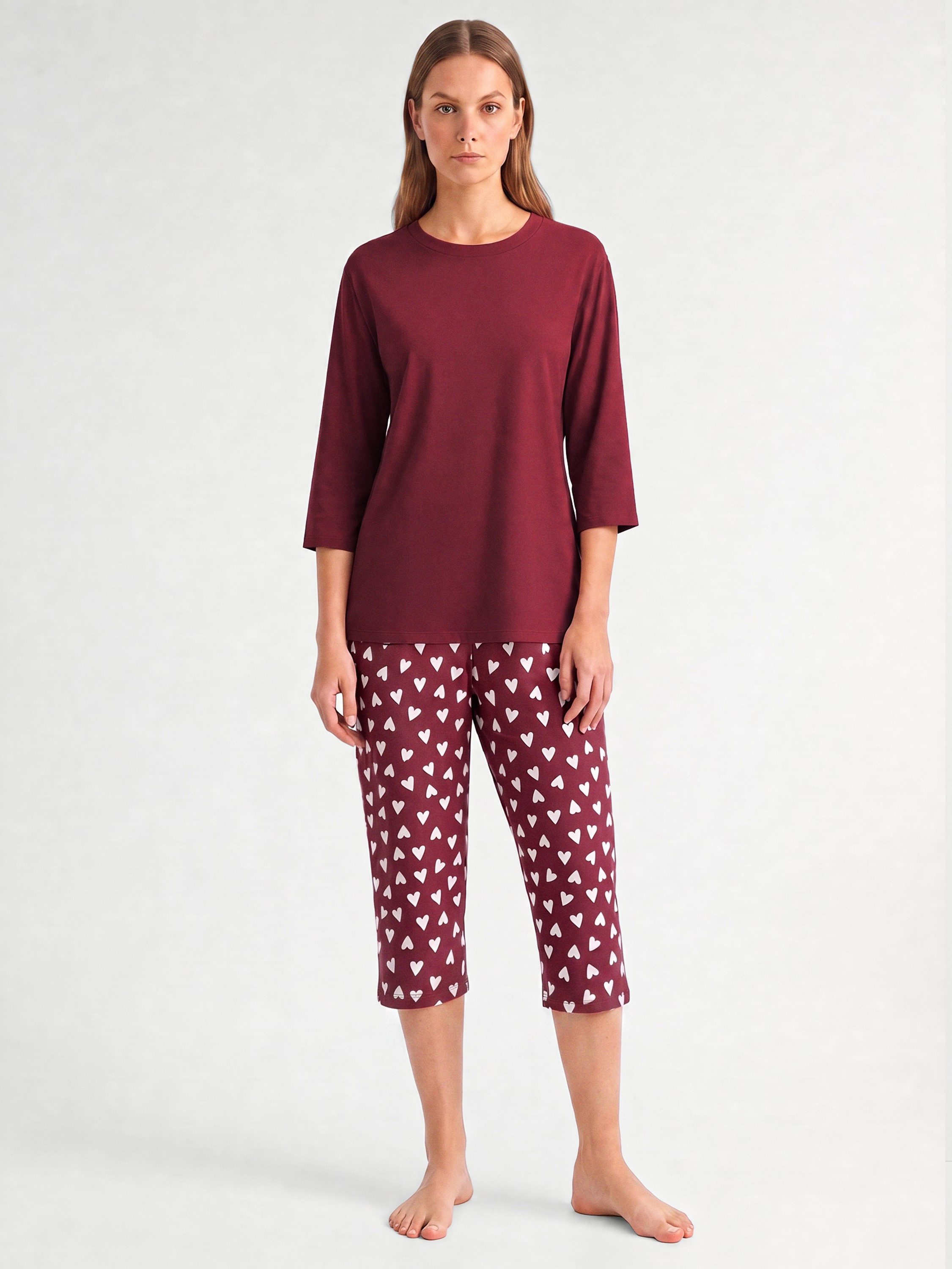 CALIDA Capri-Pyjama Cotton Special Damen (2 tlg) weich, leicht und bequem – Bild 2 von 4