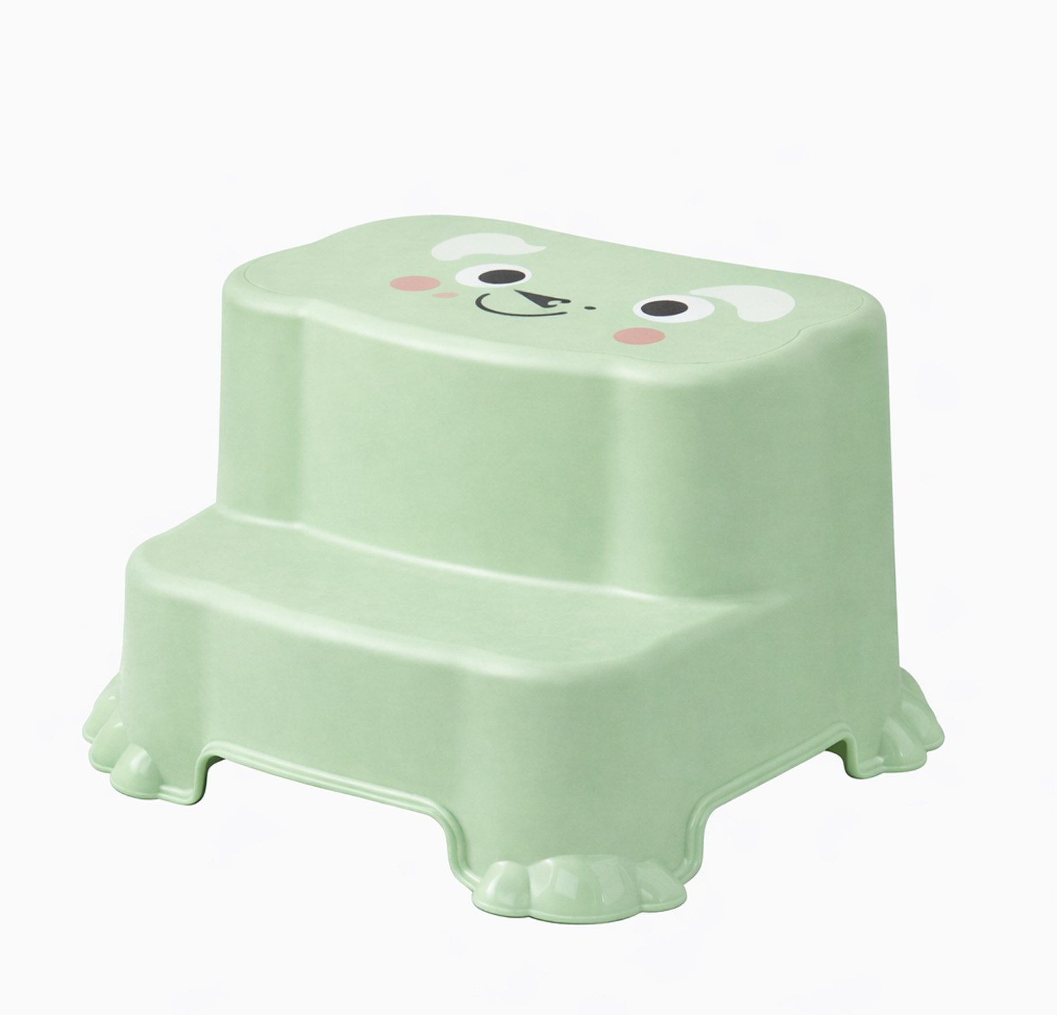 Mojawo Fußhocker Kinder Tritthocker Trittstufe Hocker Kunststoff Grün rutschfest