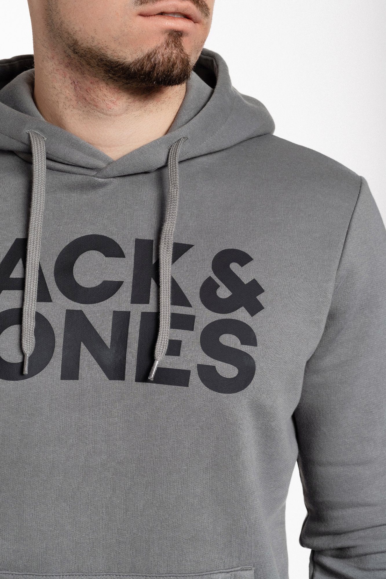 Jack & Jones Kängurutasche Kapuzensweatshirt Sedona-Black mit