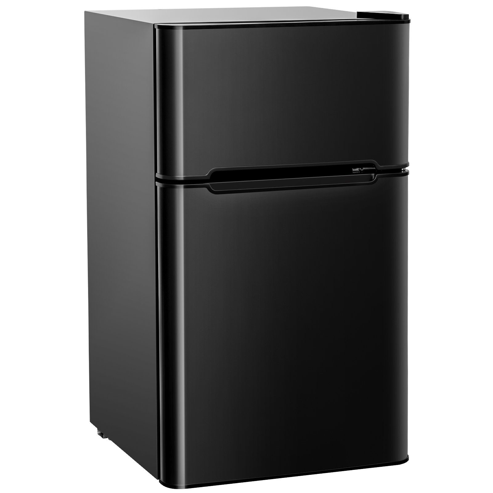 COSTWAY Kühlschrank EP22672DE/BCD-90, 86 cm hoch, 49,5 cm breit Schwarz