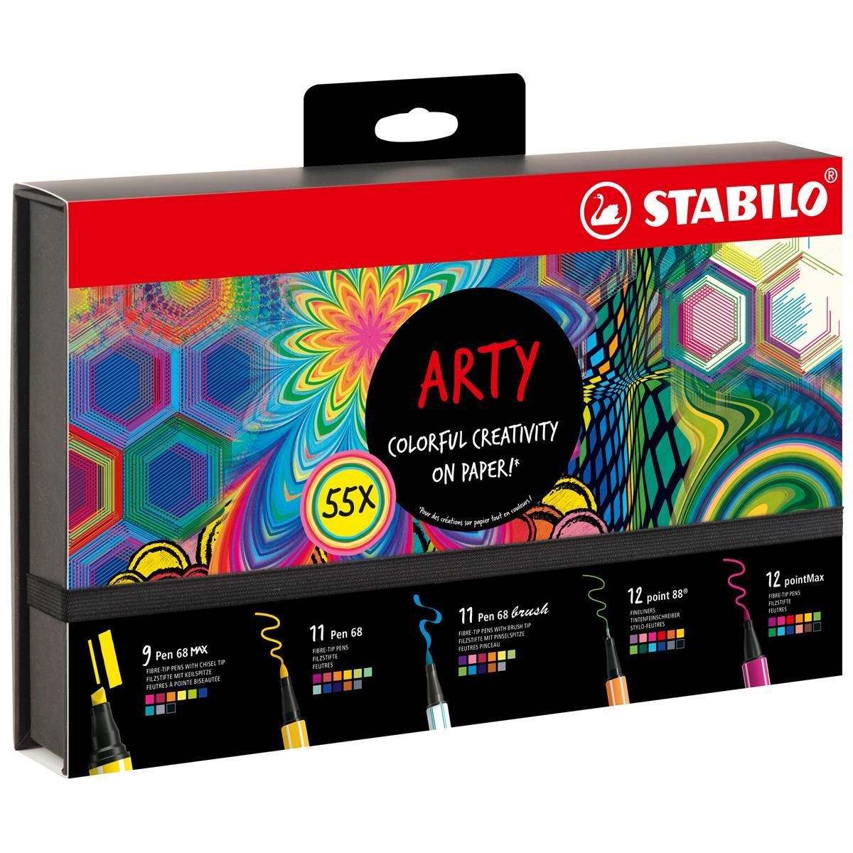 STABILO Faserstift STABILO ARTY Creative Set - 55er Set