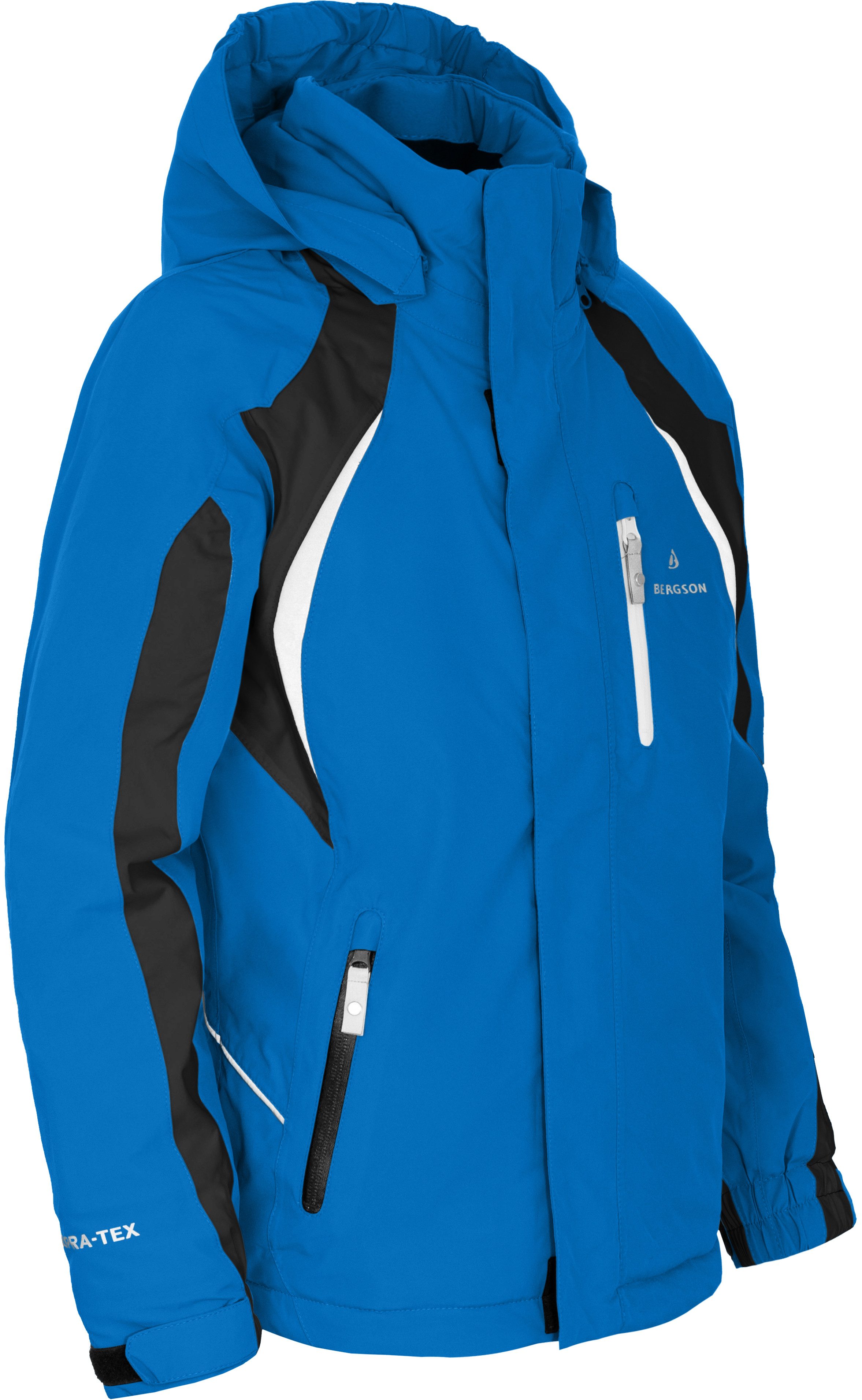 Bergson Skijacke JENS Kinder Skijacke, perfekt für junge Wintersportler, Normalgrößen, blau