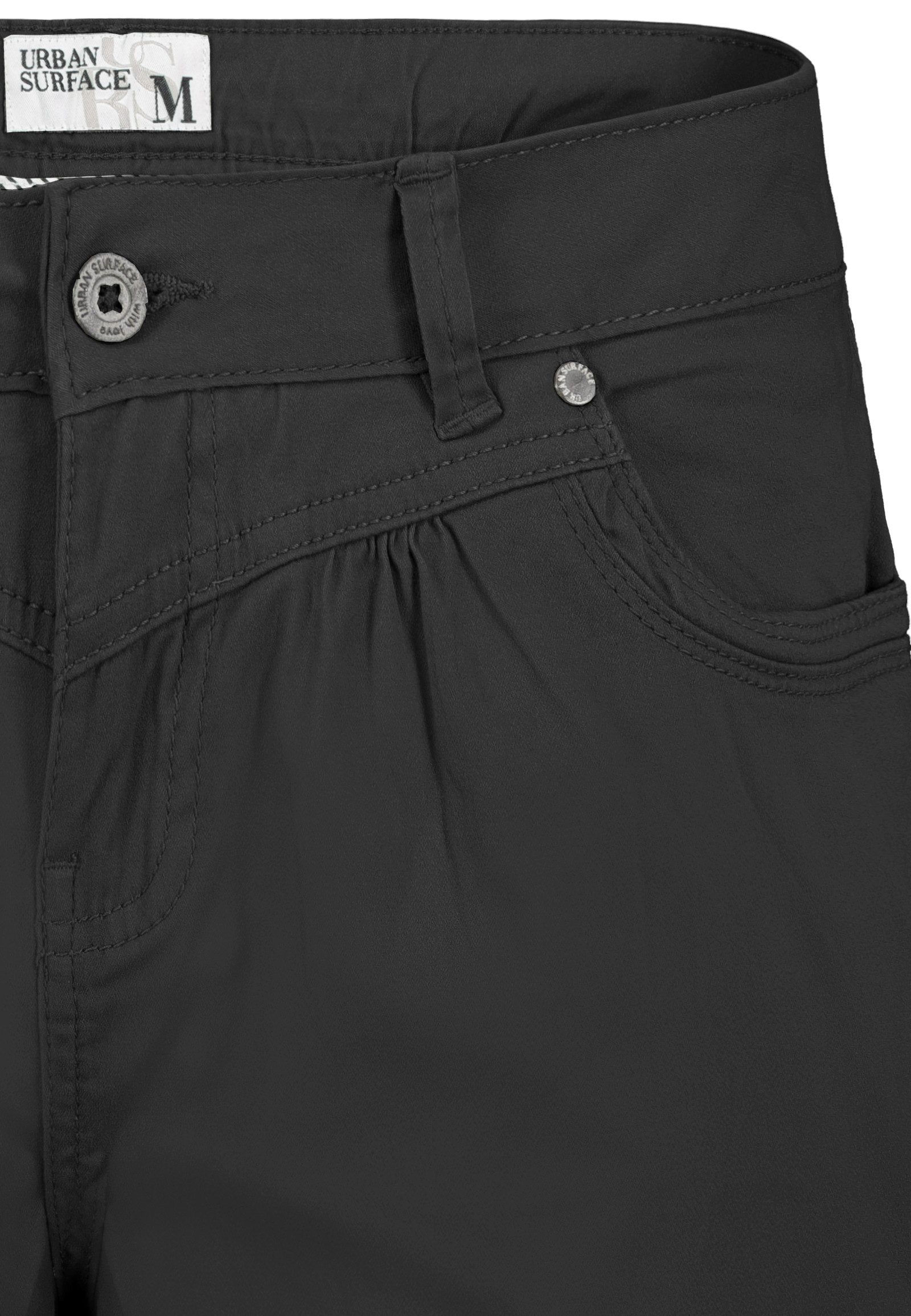 Urban Surface Chinoshorts Damen Stretch-Shorts Chino-Style Bundfalten, stretchy, Aufschlag am Bein