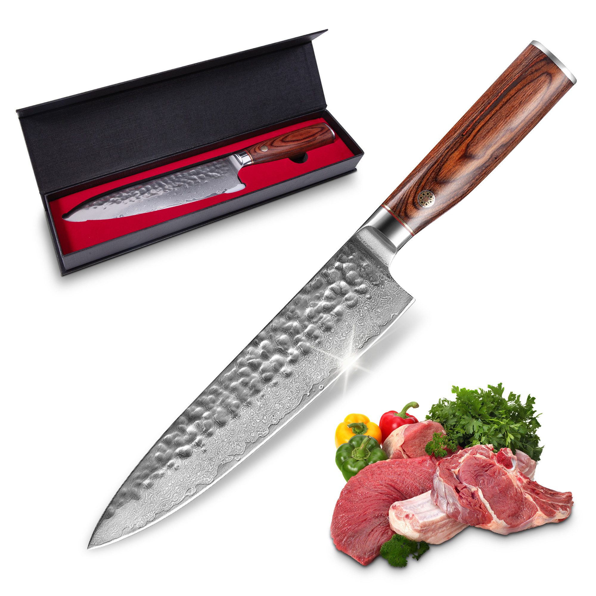 Kochmesser Kochmesser,Klingenlänge 20 cm Küchenmesser Messer Chefmesser