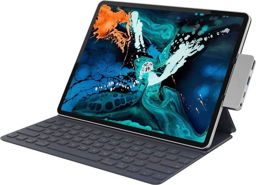 Hyper 4-in-1 USB-C Hub Adapter zu 3,5-mm-Klinke, HDMI, USB Typ A, USB Typ C