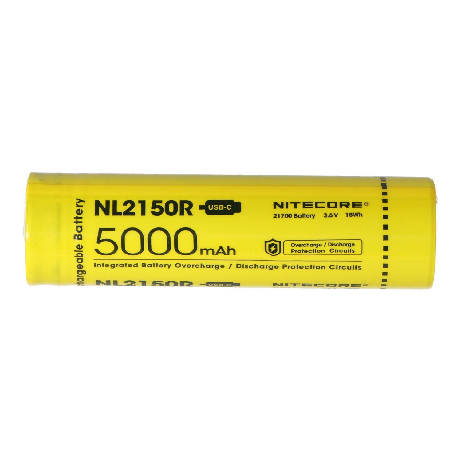 Nitecore NL2150R mAh 21700 mit i Akku - Nitecore Ladebuchse Akku 5000 V) 5000mAh Typ Li-Ion USB (3,7