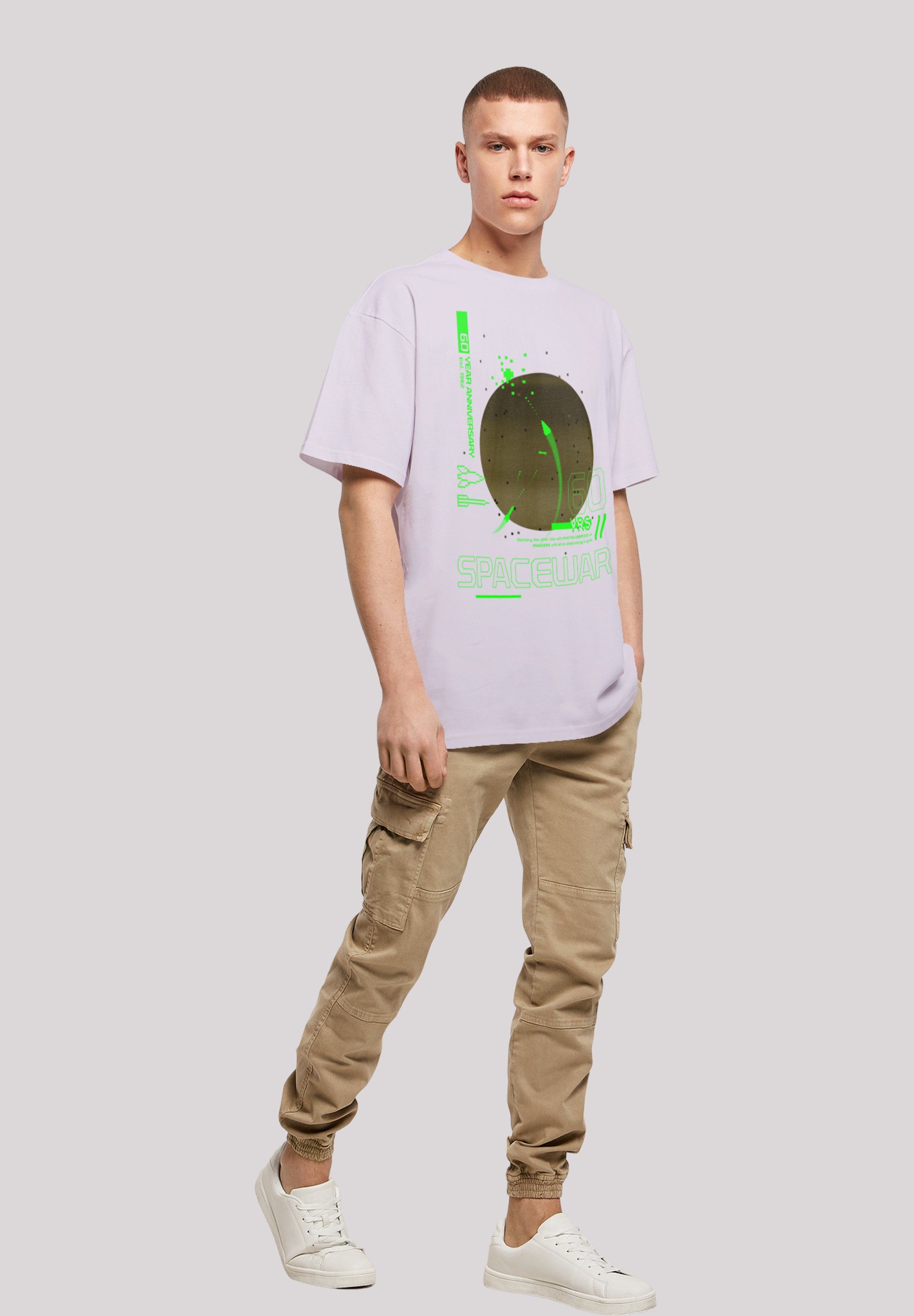 T-Shirt F4NT4STIC SEVENSQUARED Print Gaming SpaceWar lilac Retro