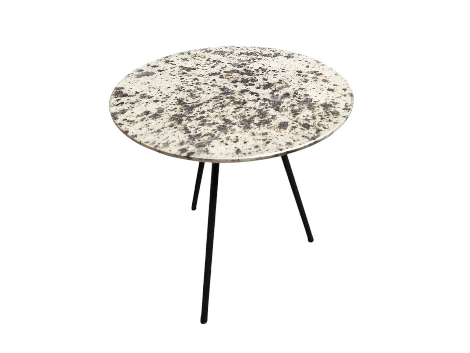 Villa Möbel Beistelltisch Koper (Packung, 1-St., 1 St. Beistelltisch), Metall in Kupferoptik und Glas; kompakt rund; stabil; luftig und hell.