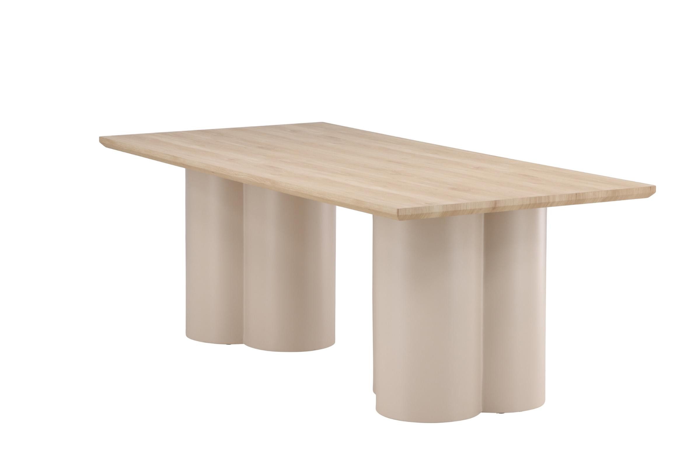 Venture Home Esstisch Olivia Esstisch 100x210 cm beige. (1-St)