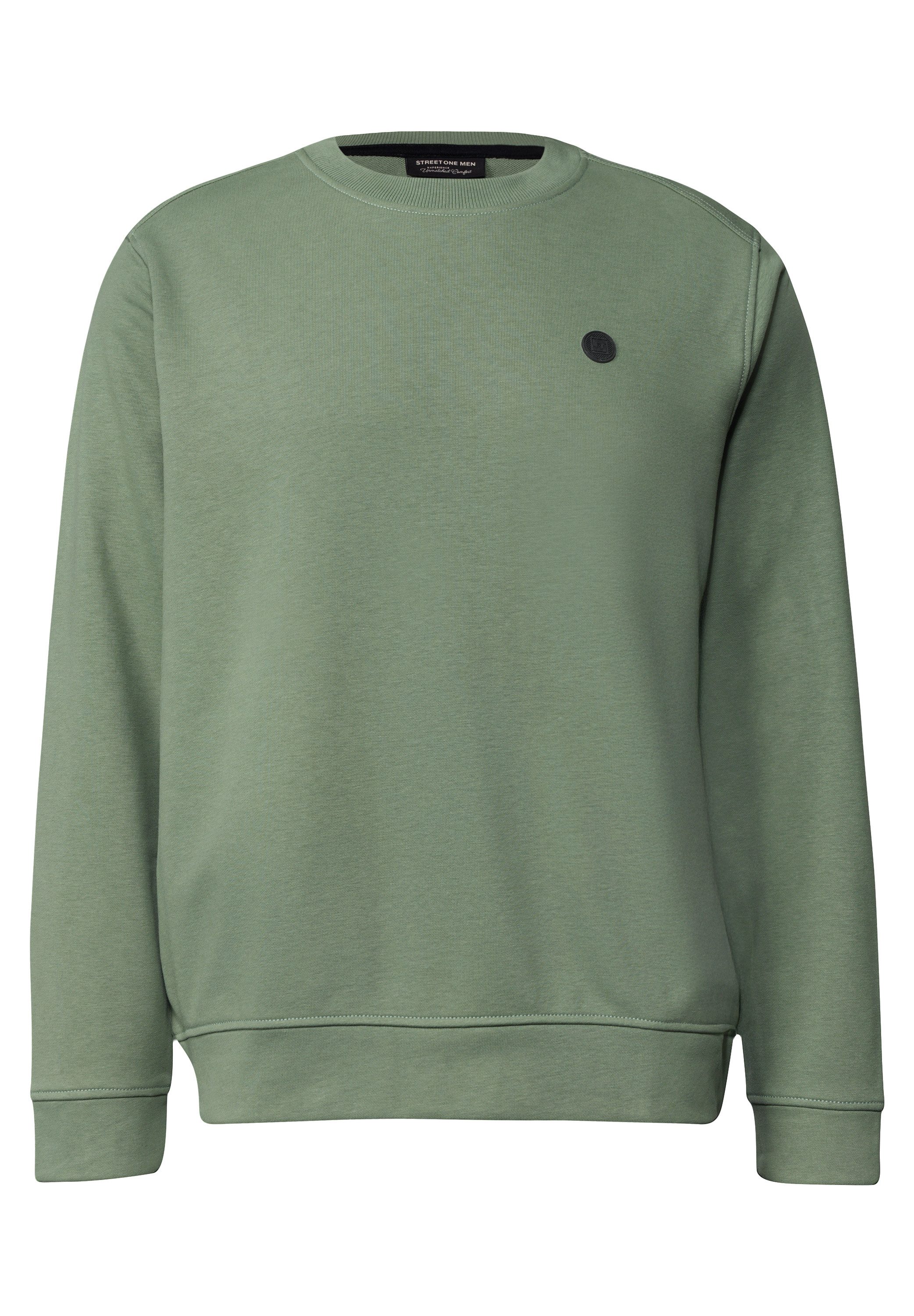 STREET ONE MEN Sweatshirt in Unifarbe – Bild 4 von 5