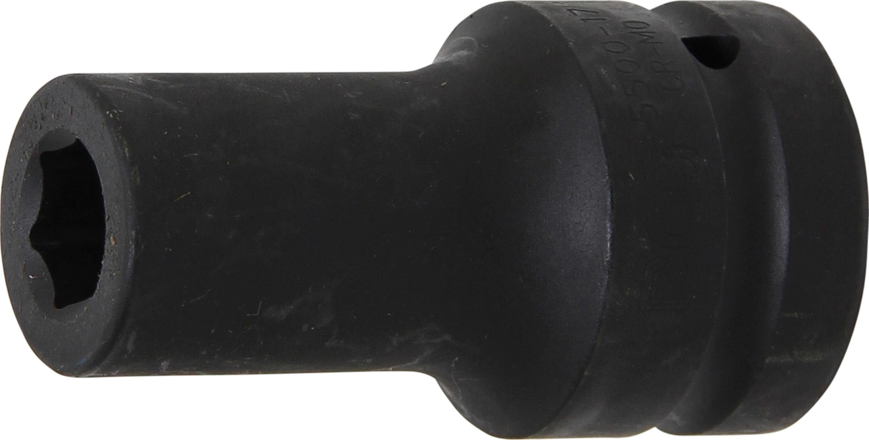 BGS technic Steckschlüssel Kraft-Steckschlüssel-Einsatz Sechskant, tief, Antrieb Innenvierkant 25 mm (1), SW 17 mm