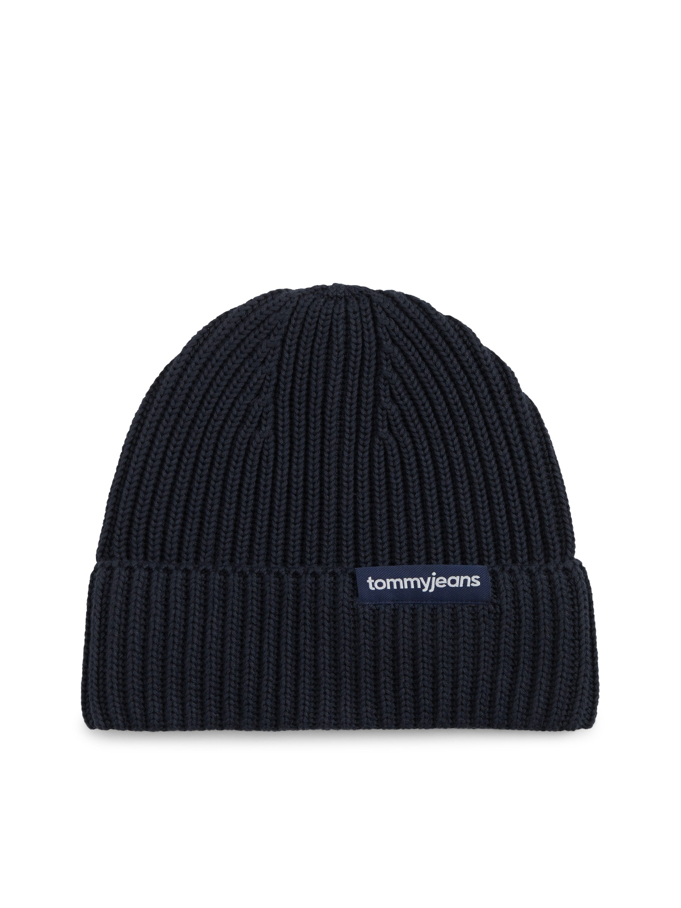 Tommy Jeans Beanie LINEAR LOGO BEANIE Regular fit mit Markenlabel