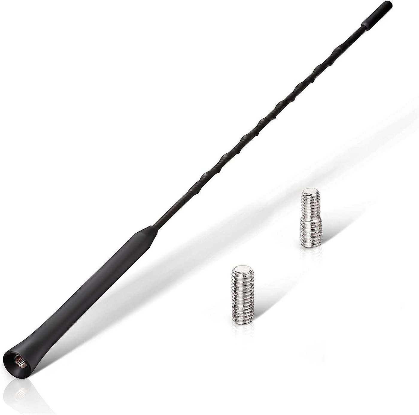 Kummert Business Dachantenne Antennenstab UKW FM DAB Stabantenne für VW Audi Opel Autoradio-Ersatzantennenstab (für Dach, Antennenfuss), M5, M6 Gewinde