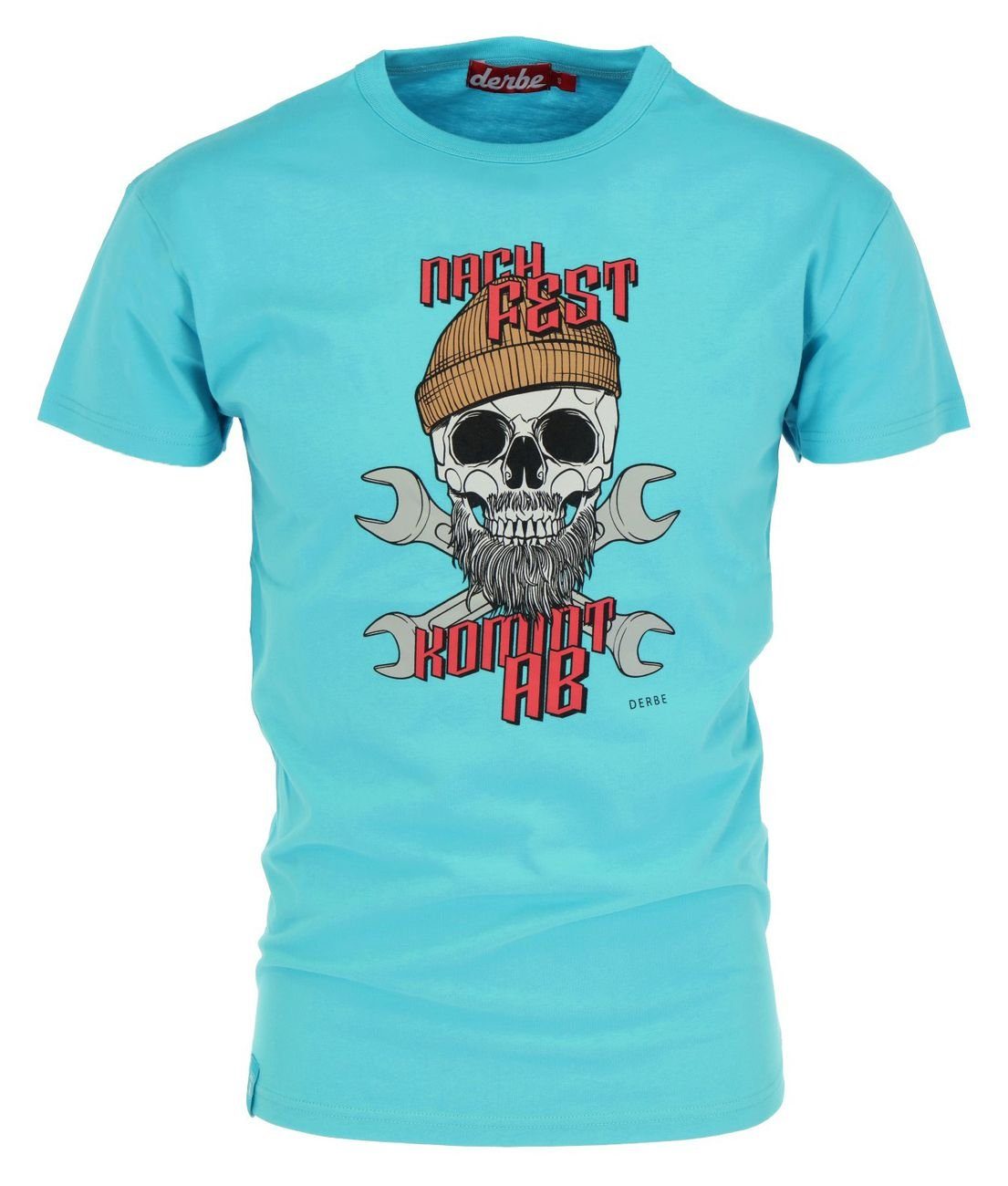 Blue Fest Kommt Derbe (1-tlg) Print-Shirt Nach NFKA Ab River