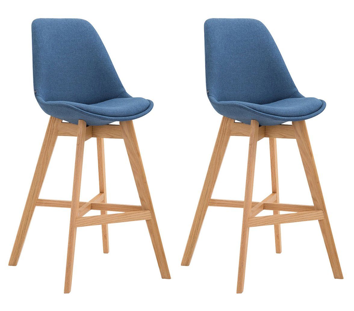 Barhocker 2er Set Barhocker Cannes Stoff natura