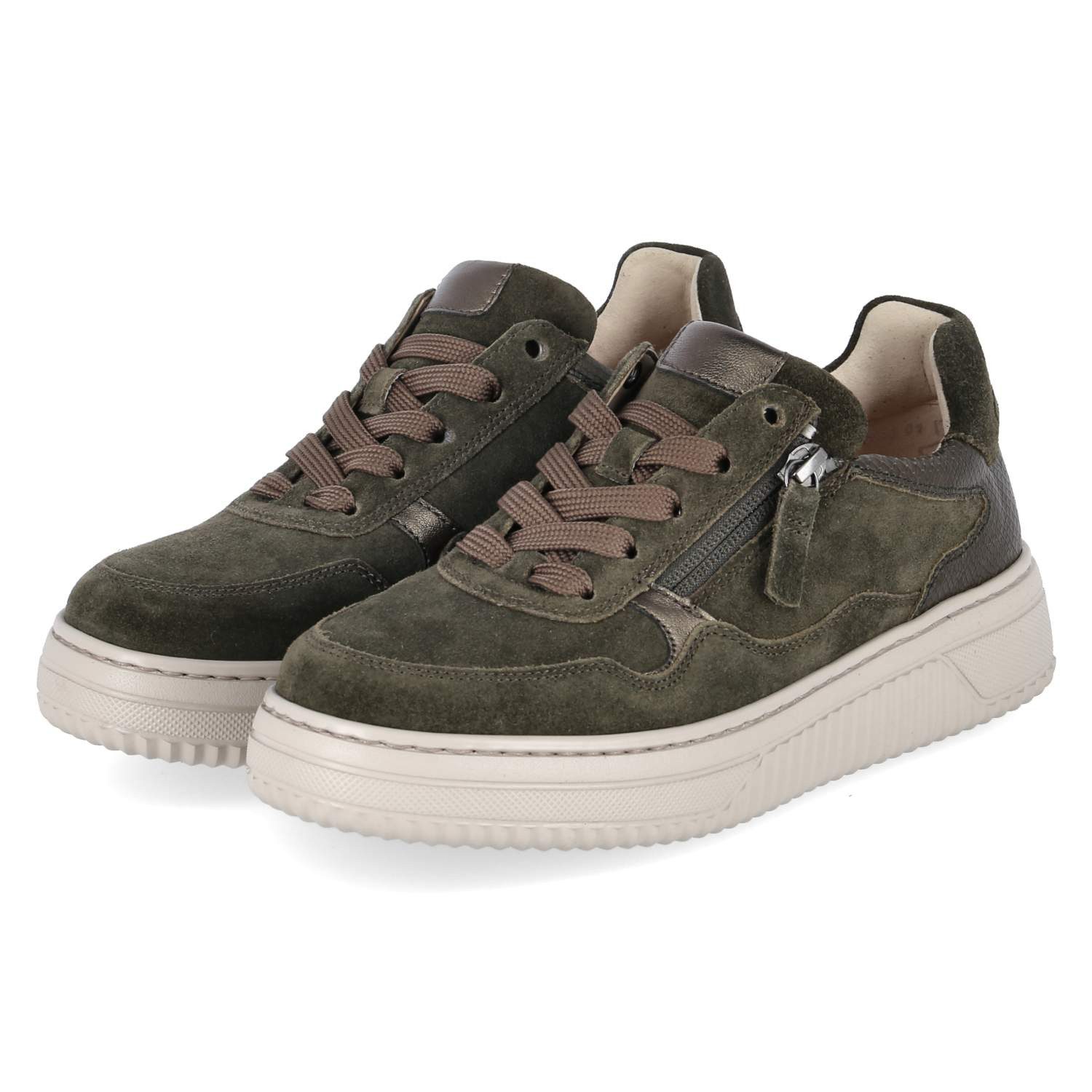 Gabor Gabor 6016.01.004 Damen Rauleder green Schnürschuh