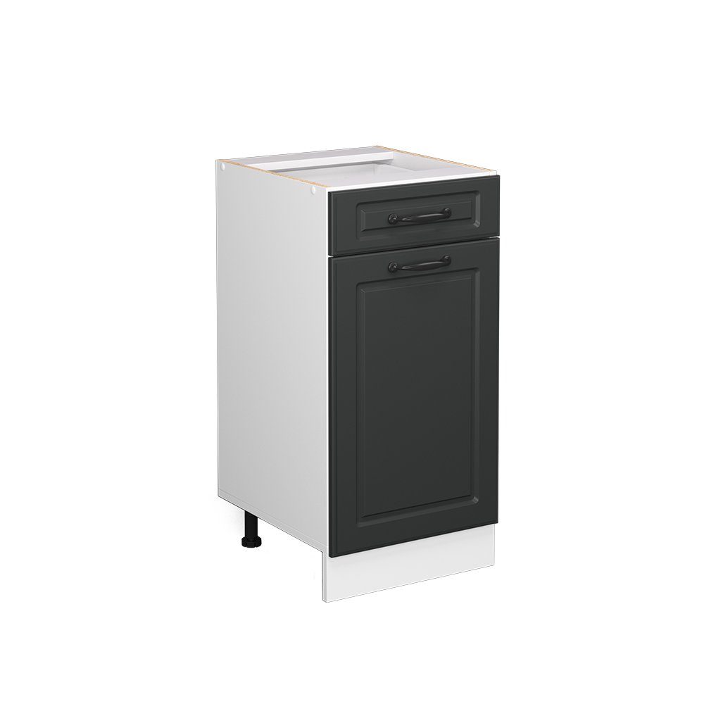 Vicco Unterschrank R-Line, Anthrazit Landhaus/Weiß, 40 cm ohne Arbeitsplatte (1-St)