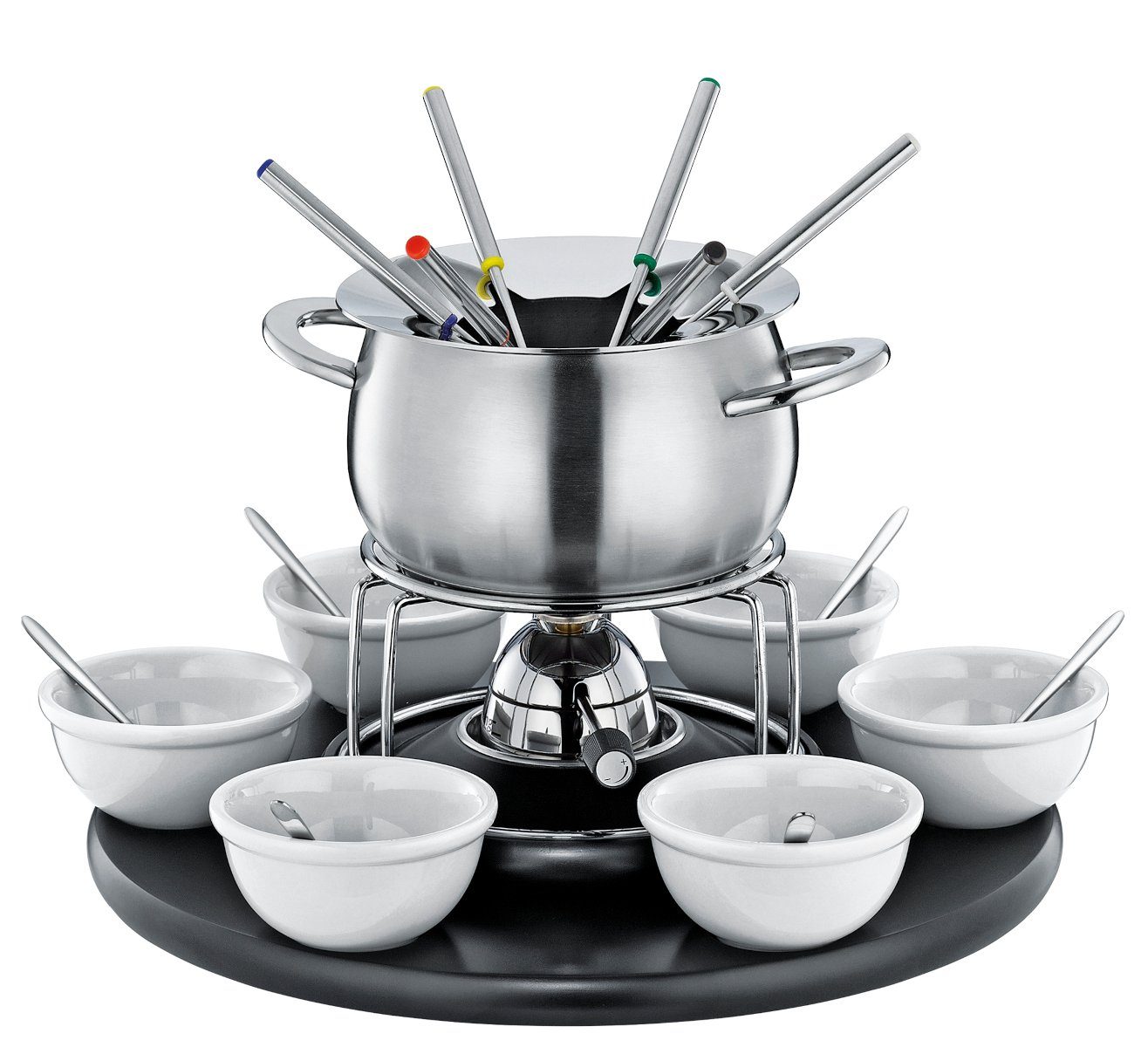 Spring Fondue CAROUSEL Fondue-Garnitur schwarz 22teilig