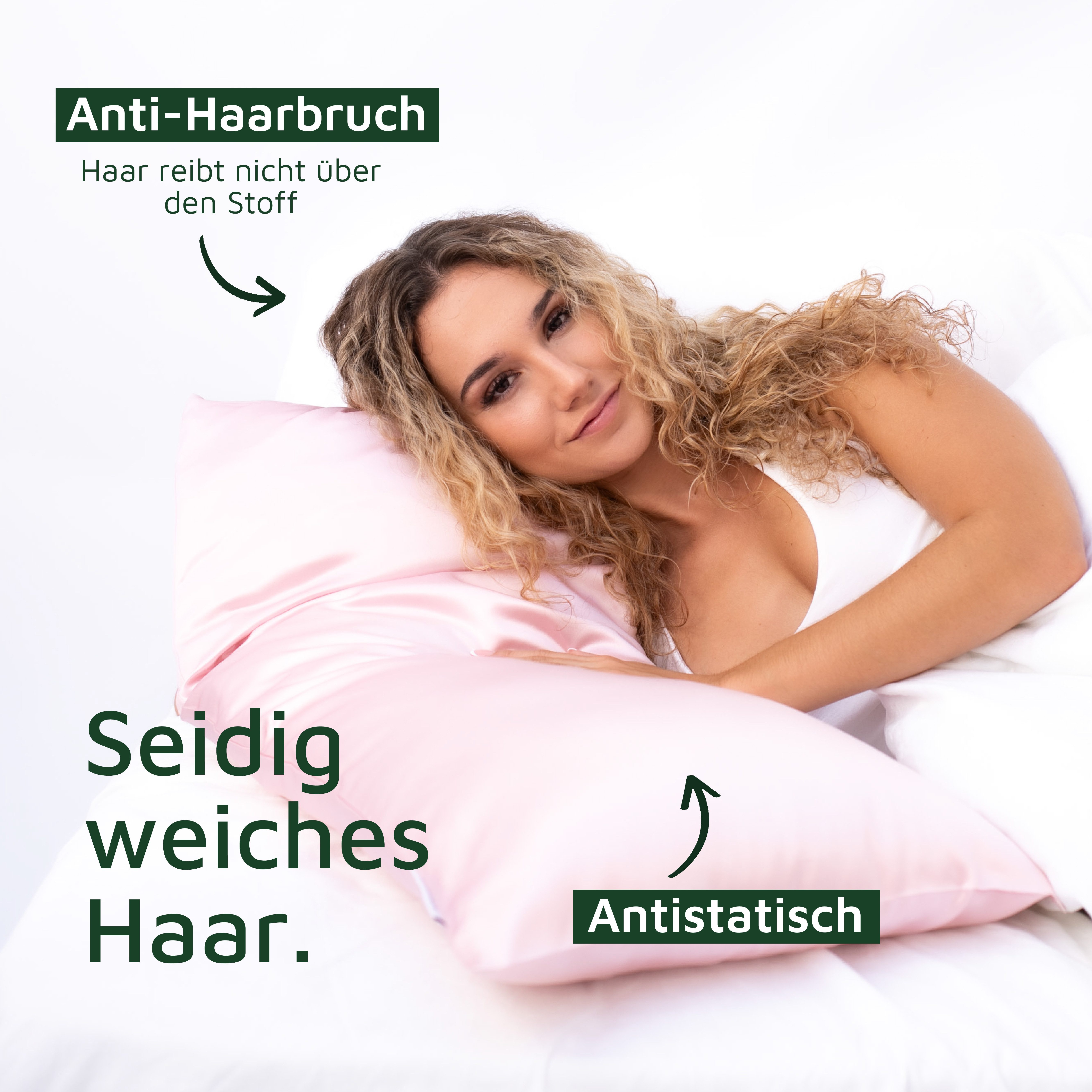 bene-sleep. Kissenbezug bene-sleep® Seidenbezug – kühlend, faltenreduzierend – reine Seide, Reine 22 Momme Naturseide, Höchste Güteklasse 6A
