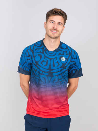 BIDI BADU Tennisshirt Colortwist für Herren in blau