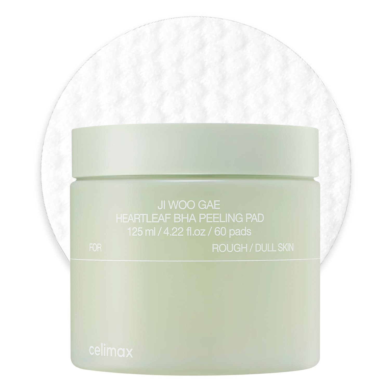 celimax Gesichtspeeling Ji Woo Gae Heartleaf BHA Peeling Pad, 60-tlg.