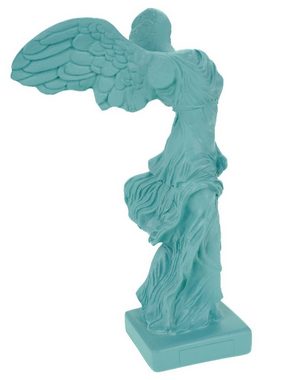 Kremers Schatzkiste Dekofigur Alabaster Nike Siegesgöttin von Samothrake Figur Skulptur 20cm Türkis