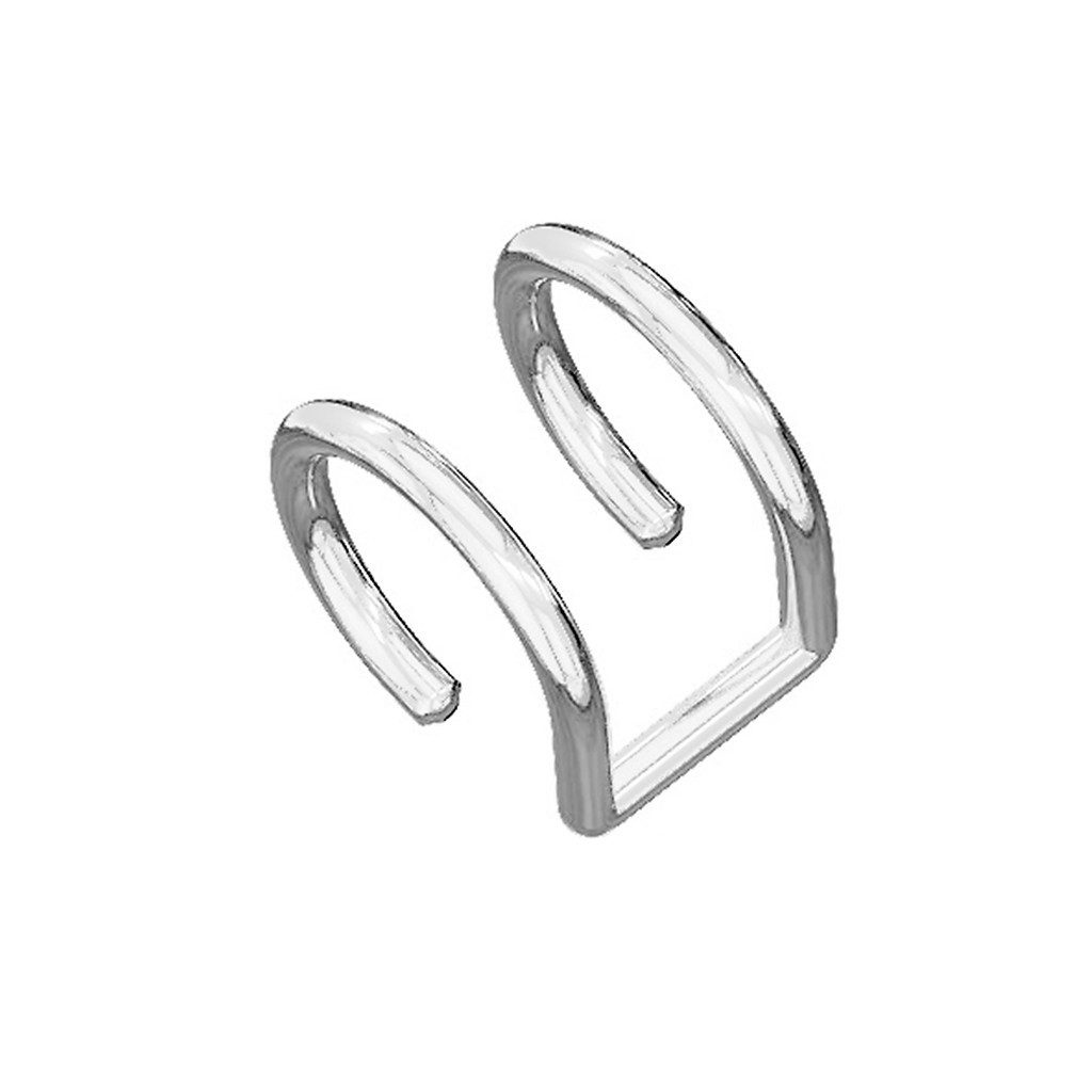 Taffstyle Ohrklemme Doppel Ear Cuff Fake Piercing Ohrklemme Cartilage Knorp günstig online kaufen