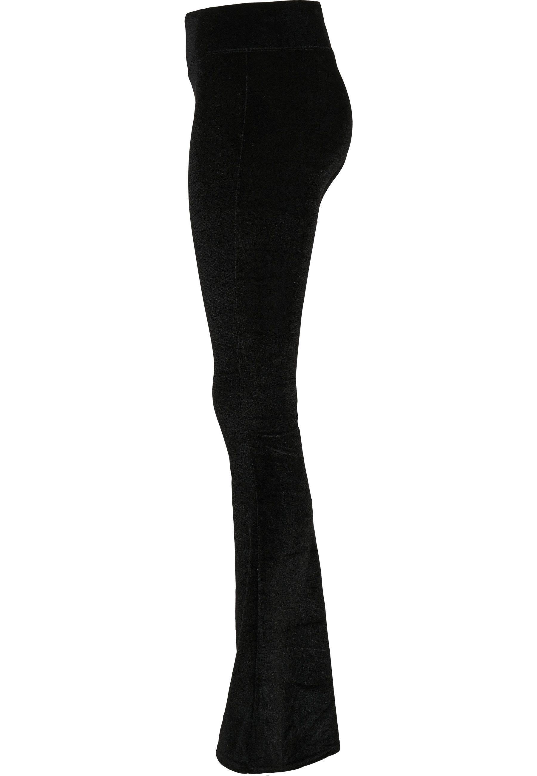 URBAN CLASSICS Leggings Urban Classics Damen Ladies High Waist Velvet Boot Cut Leggings (1-tlg)