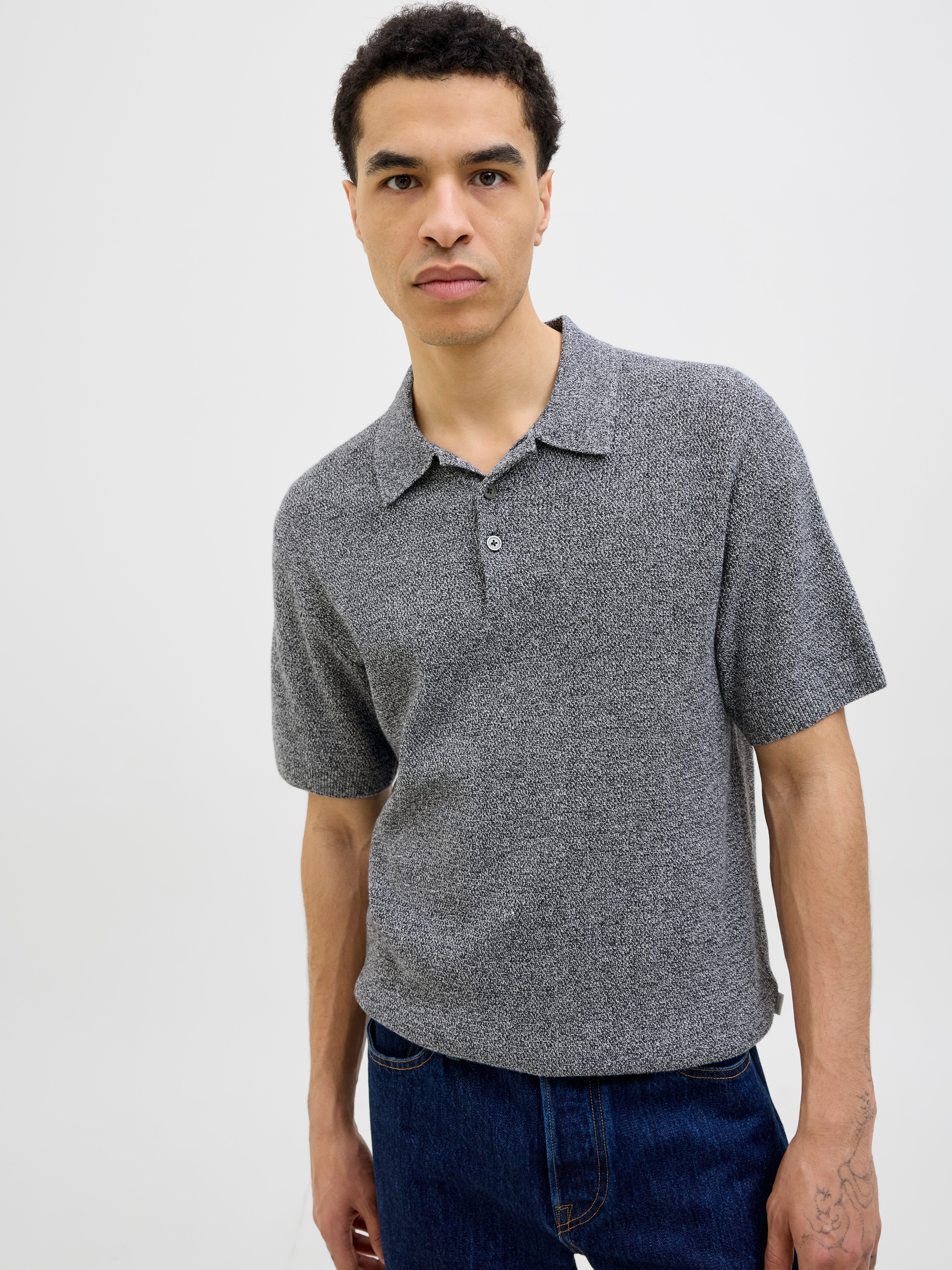 Jack & Jones Polokragenpullover JPRCCCOOPER KNIT POLO SS SN günstig online kaufen