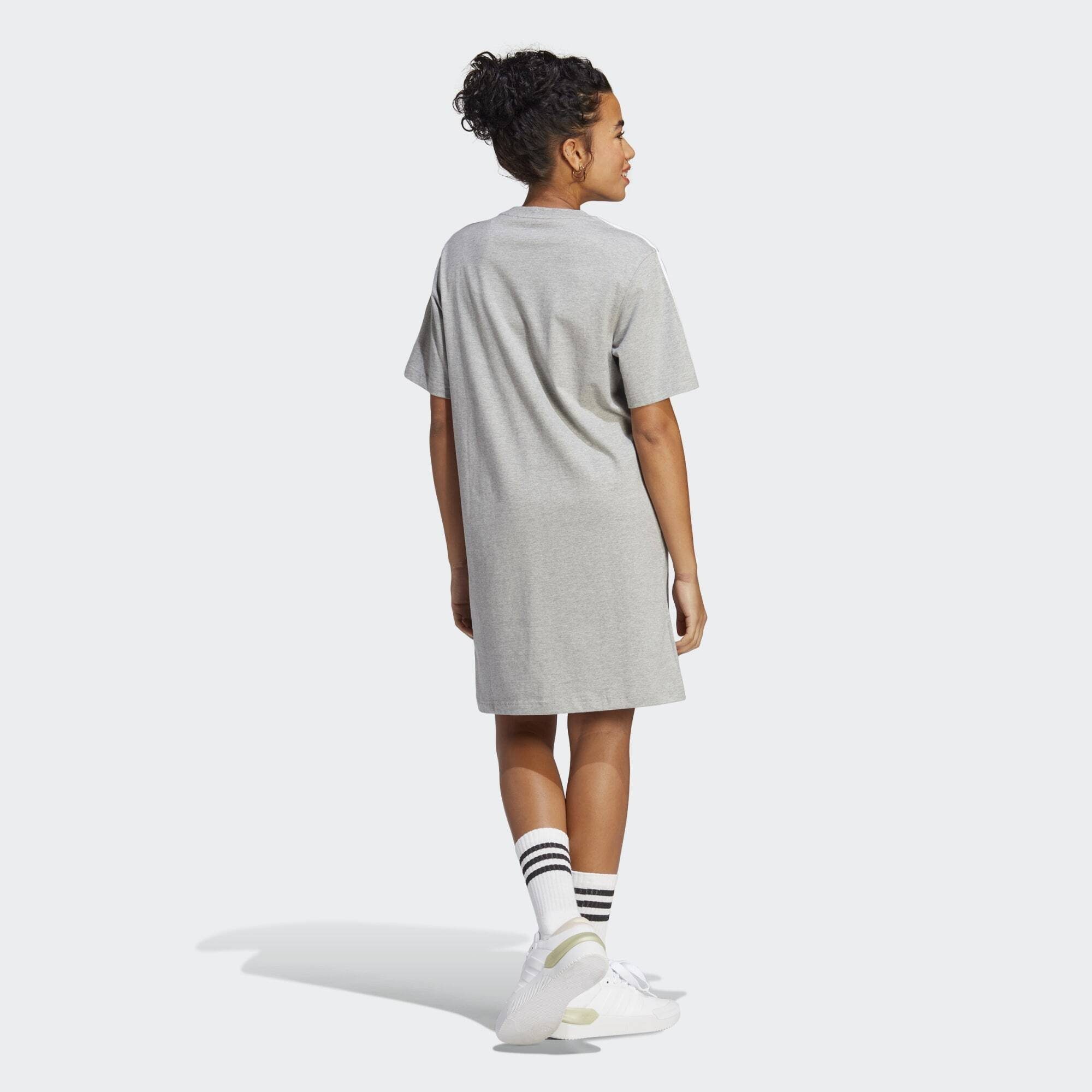 White Midikleid / Heather adidas Medium Grey Sportswear