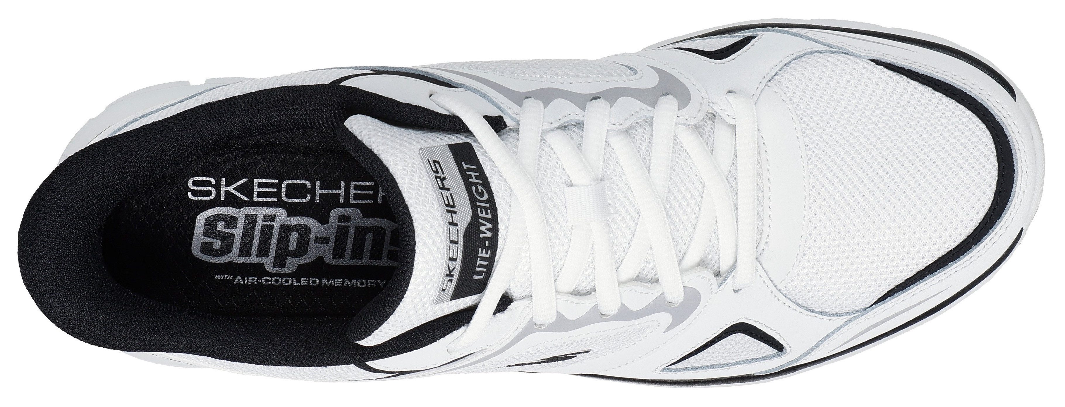 Skechers TRACK Slip-On Sneaker Freizeitschuh, Schnürschuh mit Memory Foam