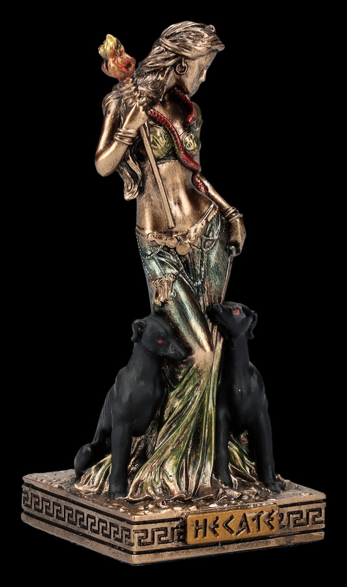 Figuren Shop GmbH Dekofigur Hekate Figur klein - Mondgöttin mit Hunden - De günstig online kaufen