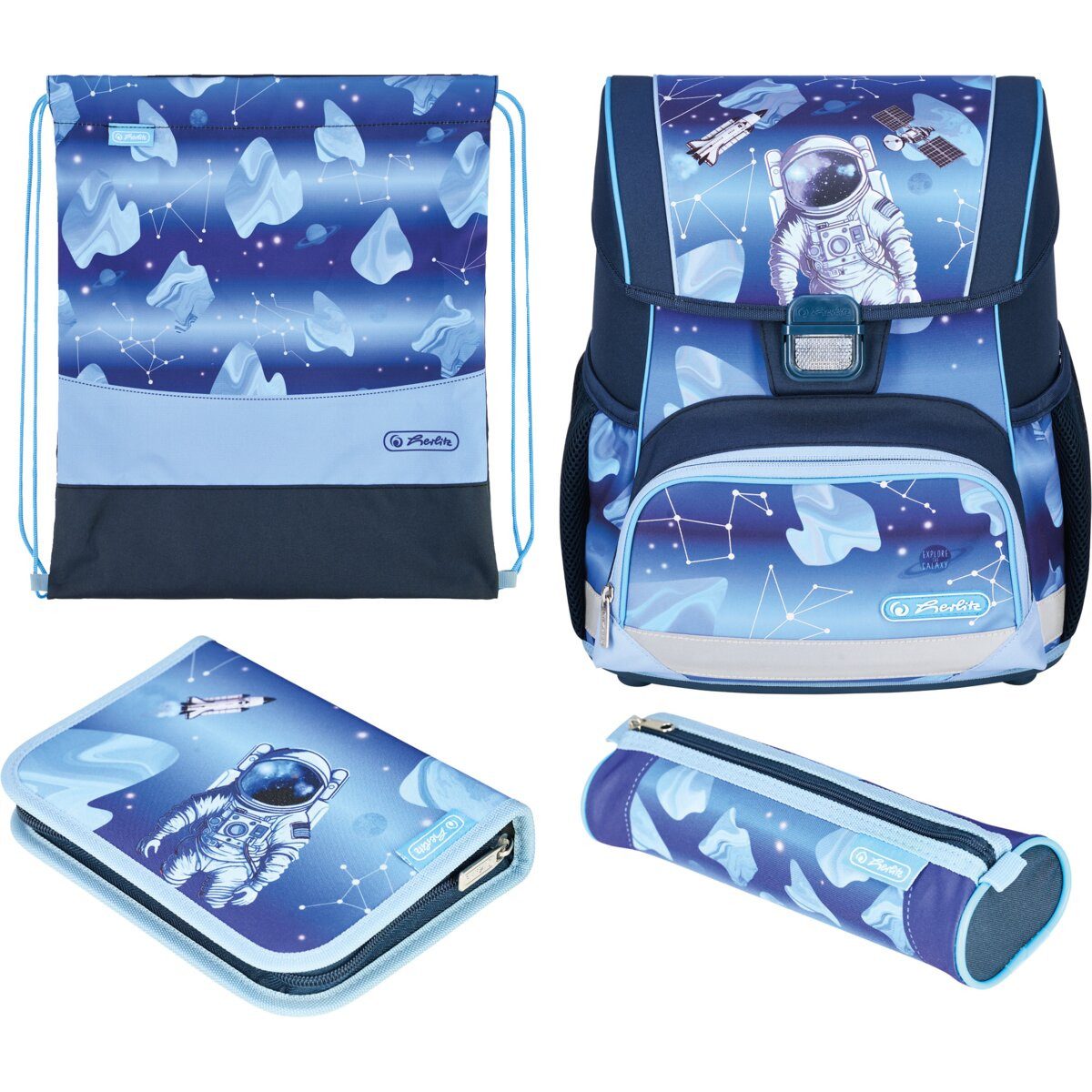 Schulranzen Schulranzen Loop Plus Polyesther 310x390x220mm Cosmic Explorer