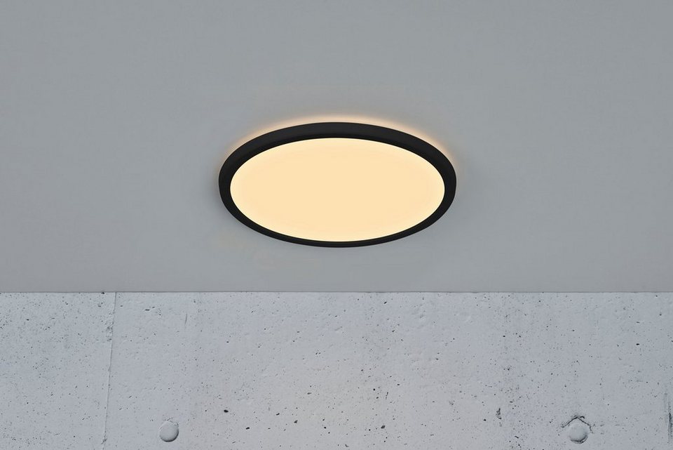 Nordlux LED Deckenleuchte Oja Step-Dim, LED fest integriert, Dimmbar durch  3-Stufen-Moodmaker™ über Wandschalter, hauchdünn