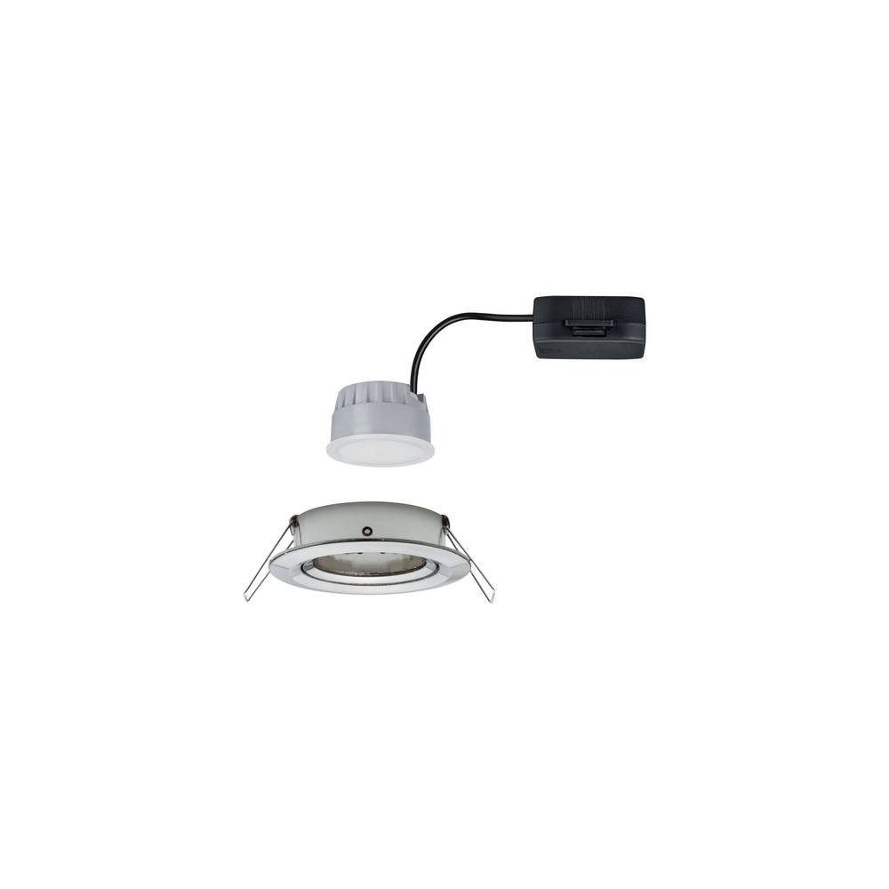 Paulmann LED Einbauleuchte LED Einbauleuchte 3-Step-Dim Coin schwenkbar rund 84mm 50 93482, Dimmbar über Lichtschalter, Schwenkbar, Geringe Einbautiefe