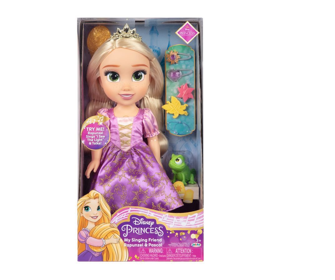 Jakks Pacific Stehpuppe Disney Prinzessinnen - Rapunzel Puppe mit Sound (1-tlg)