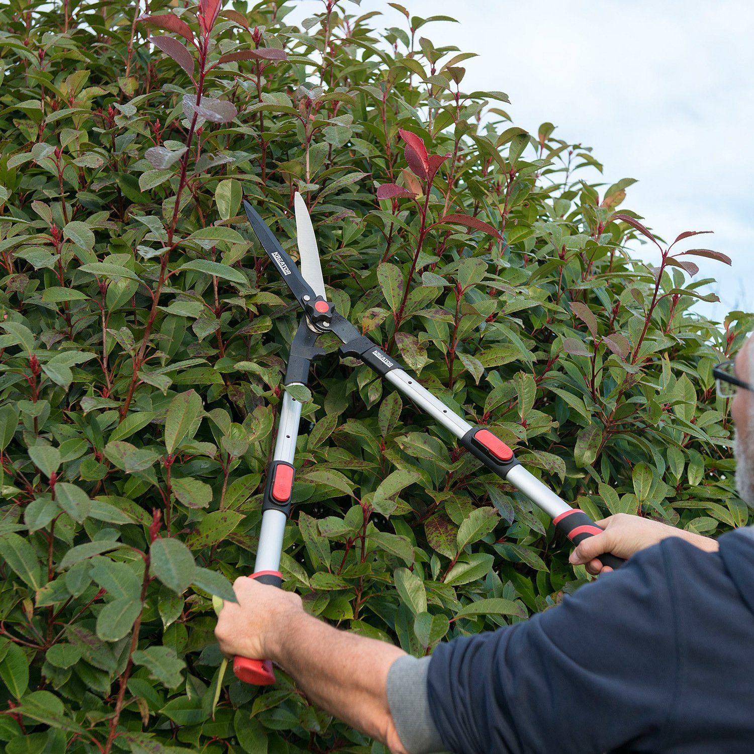 Kreator Heckenschere Gartenschere Carbon Stahl