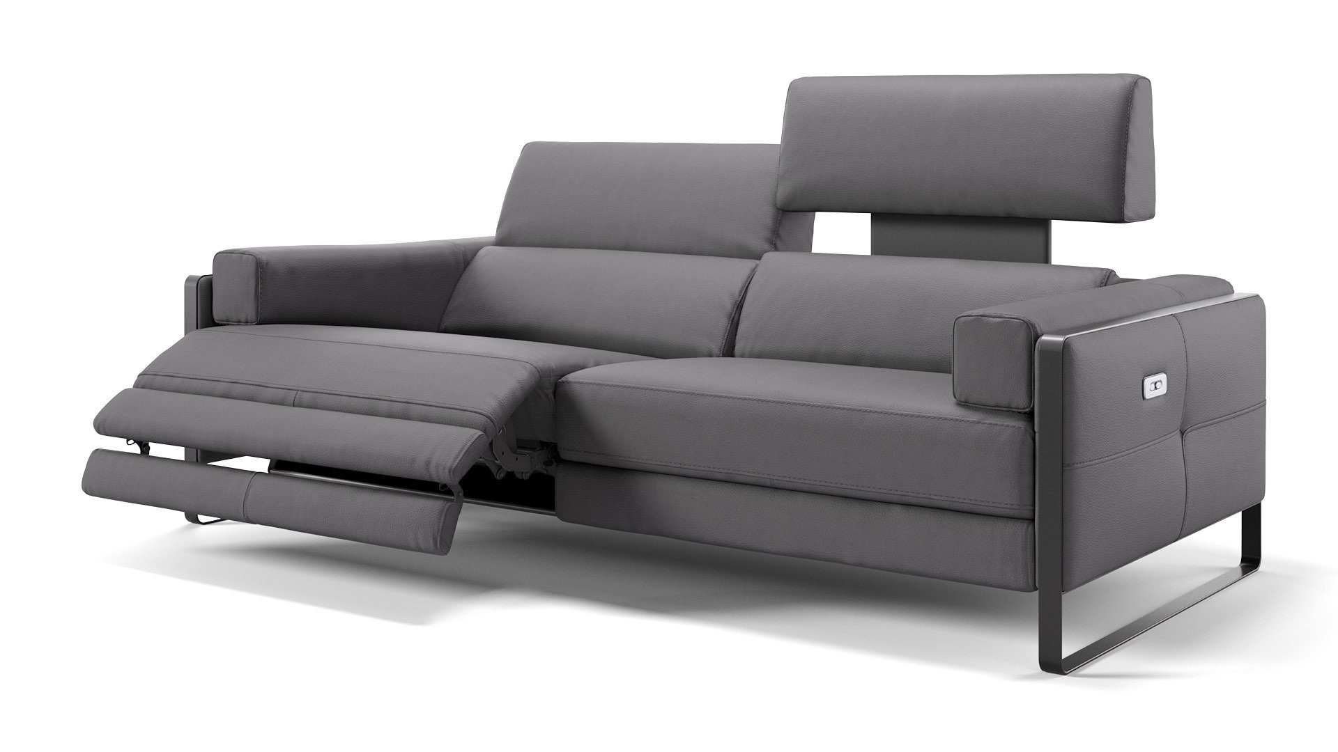 Sofanella 3-Sitzer Leder MILO, Relaxcouch, Designersofa, Designer Sofa, 3er Couch, Sofagarnitur