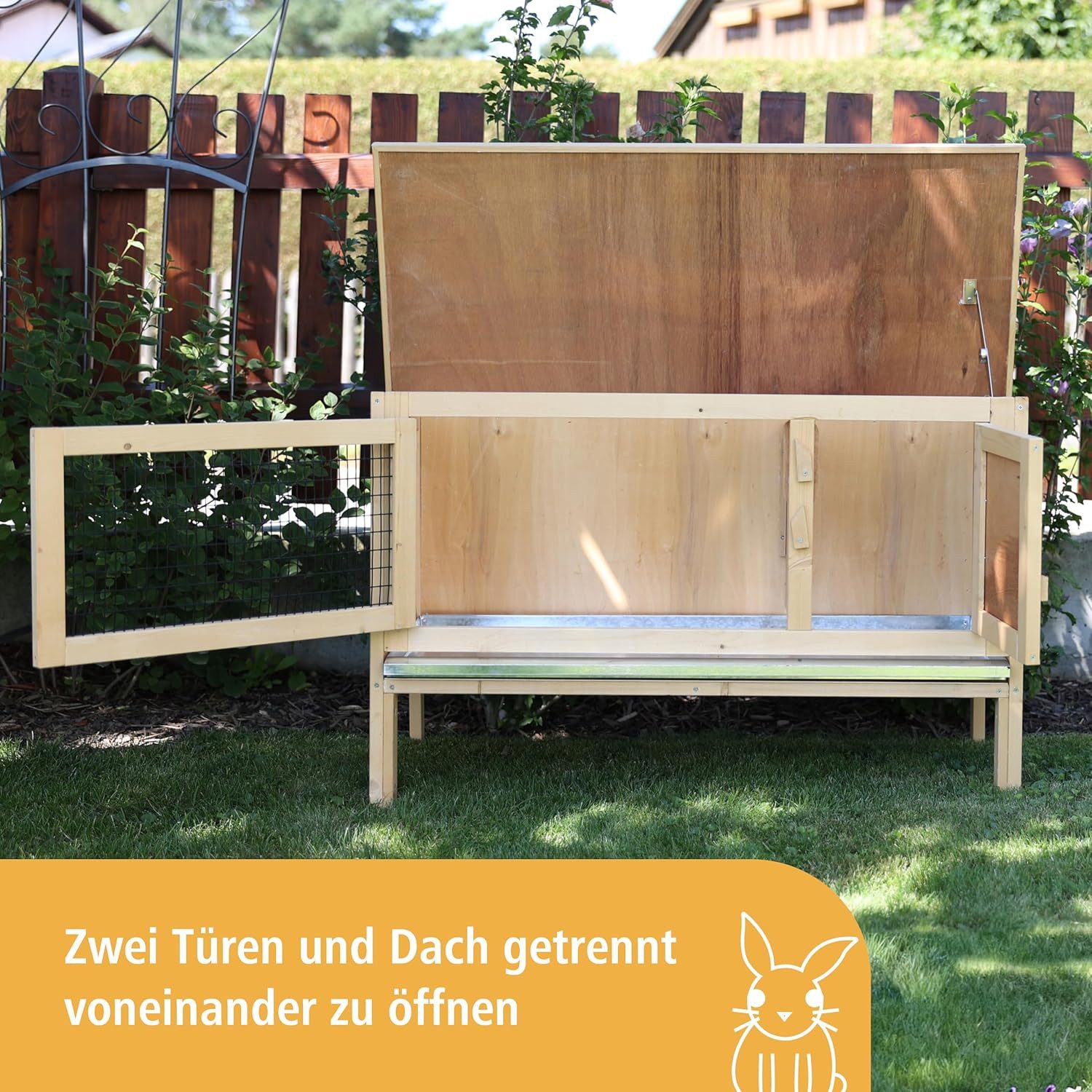 Kerbl Nagerhaus Nagerhaus Fred (Stall für Hasen/Kanninchen, Innenhöhe 40 cm)