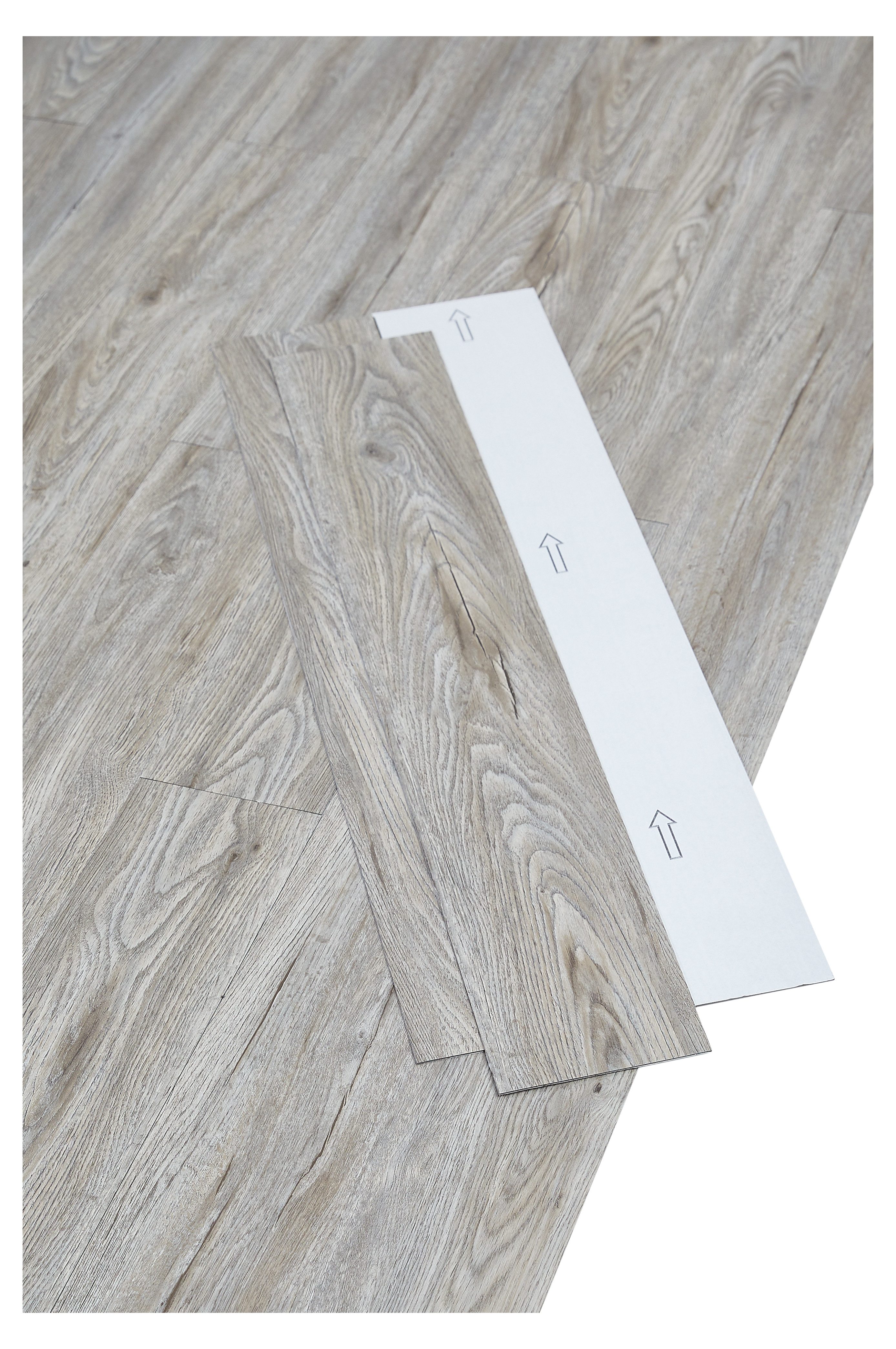 misento Designboden Виниловый ламинат selbstklebend in Holzoptik, 32 St., 32 PVC Planken je ca. 15,2 x 91,4 cm, PVC Bodenbelag 4,46 m², für Fußbodenheizung, Badezimmer, Wohnräume