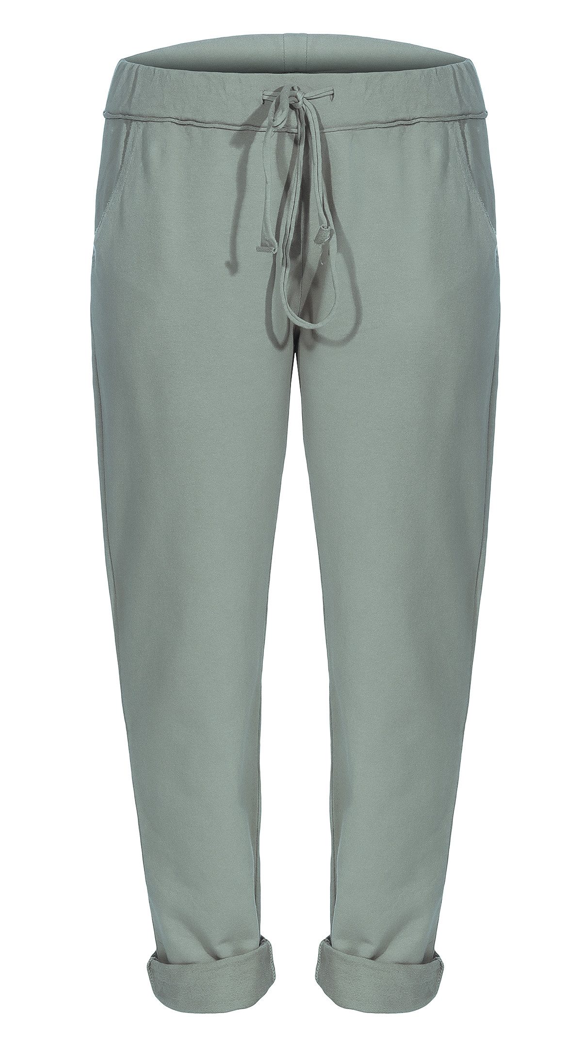 CLEO STYLE Jogginghose Damen Jogginghose 15 Oliv One Size 42-46 günstig online kaufen