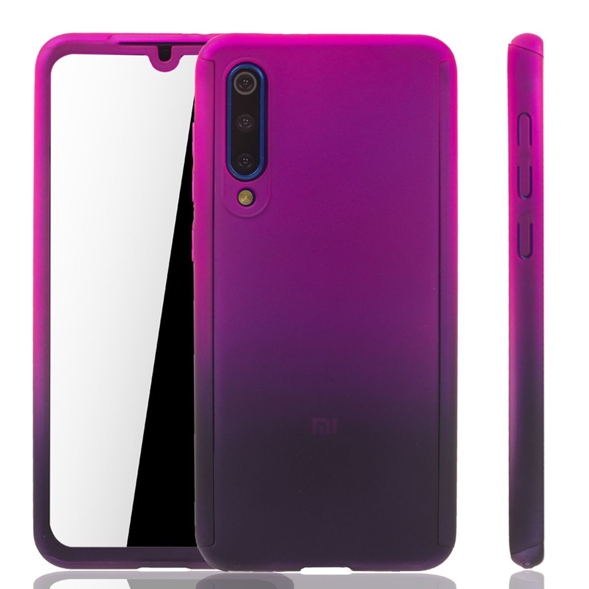 König Design Handyhülle Xiaomi Mi 9 SE, Xiaomi Mi 9 SE Handyhülle 360 Grad Schutz Full Cover Violett