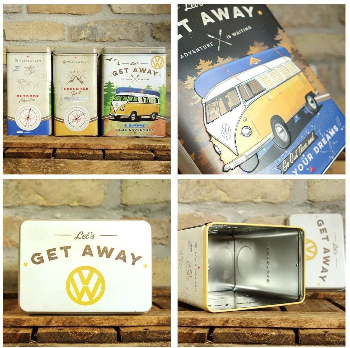 VW Get Bulli Nostalgic-Art Kaffeedose Away - Vorratsdose Blechdose