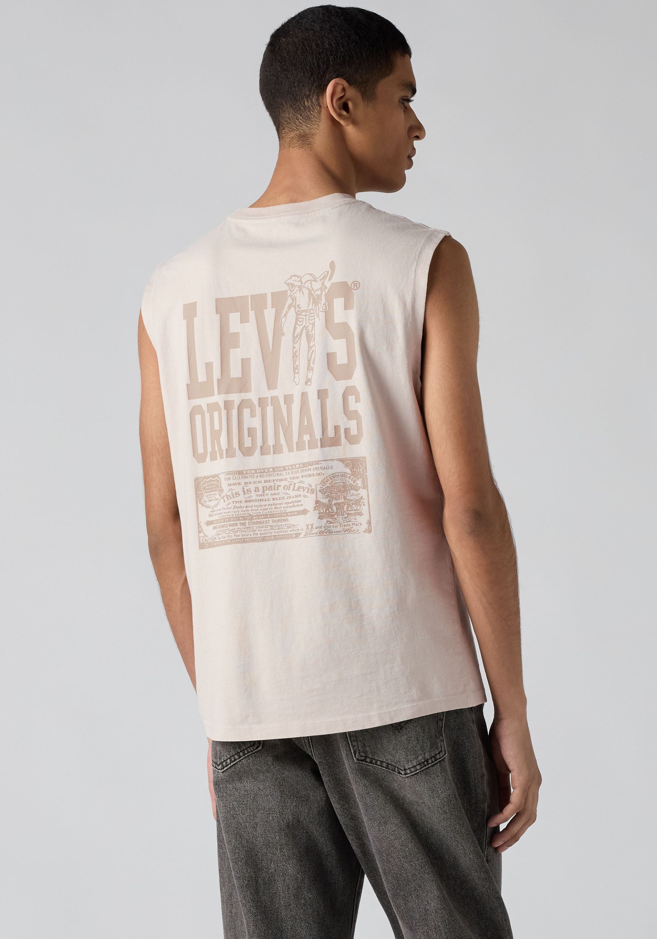 Levi's® Muskelshirt GR MUSCLE TANK Vorder- und Rückenteil mit Druck